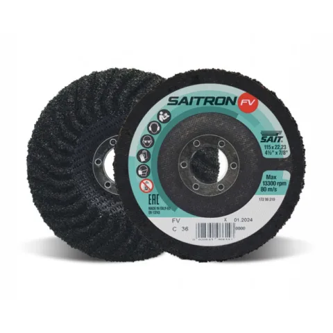 SAITRON-B — semi-flexible grinding discs Ø180